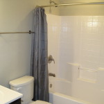 Hotel Shower Curtain Bar in the second bathroom