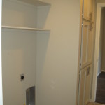 Washer and Dryer Hook ups with Linen Closet